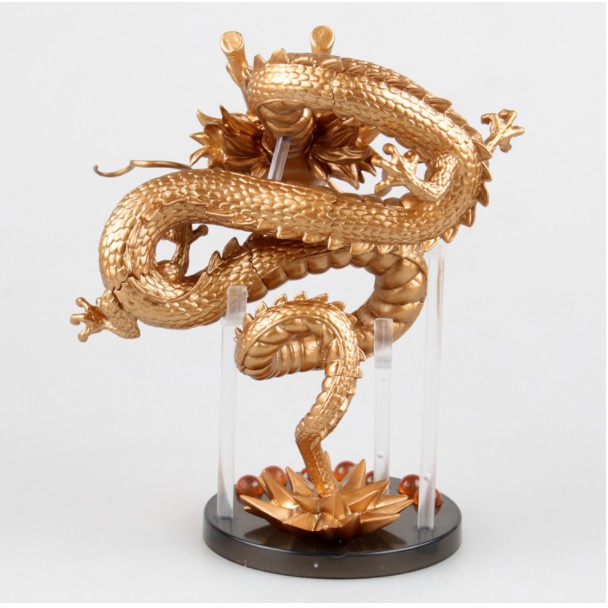 Mô hình 7 viên ngọc rồng Dragon ball rồng thiên shenron vàng 15cm