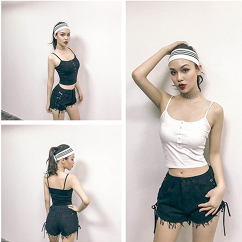 Áo Croptop Sát Nách Thiết Kế Quyến Rũ Cho Phái Nữ