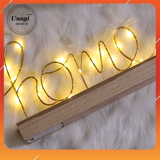 Kệ đèn led chữ home và love trang trí decor