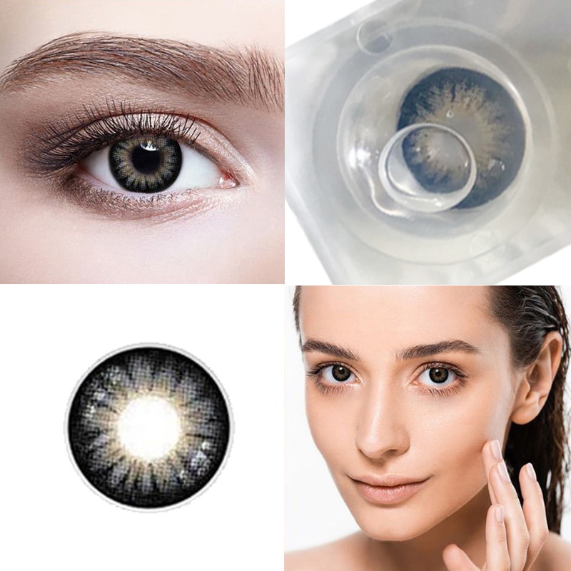 Kính áp tròng CALK có gam màu tối 14,2mm thoải mái cho mắt (1 cặp)