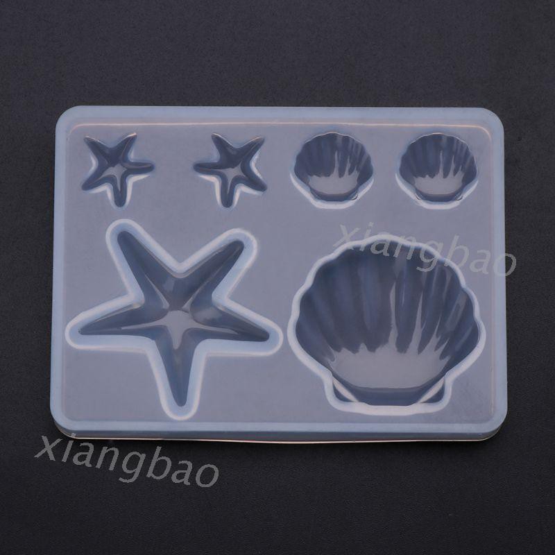 Khuôn Silicone Làm Trang Sức Hình Vỏ Sò / Sao Biển 10m