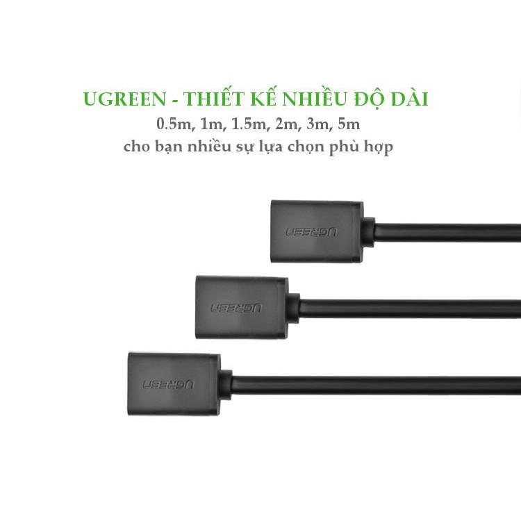 Cáp mạng kéo dài CAT6 UTP hai đầu RJ45 một đầu cái một đầu đực chính hãng UGREEN NW112