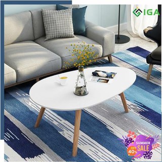 [SIÊU HOT] Bàn trà sofa chân gỗ sồi màu trắng