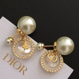 Bông tai ngọc trai bông tai thời trang nữ Dior