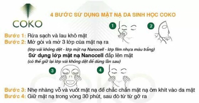 Mặt nạ Coko detox - mặt nạ tế bào gốc, hỗ trợ điều trị mụn