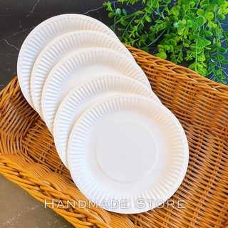 Set 10 đĩa giấy làm thủ công đủ màu