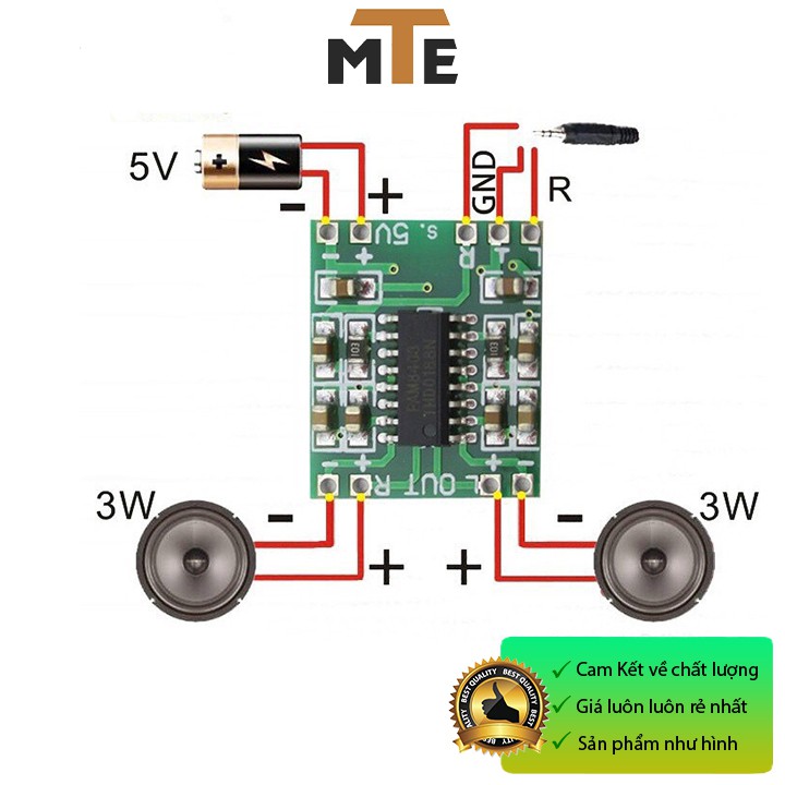 Module khuếch đại âm thanh PAM 8403 6w Hifi Mạch chế loa mini 6w