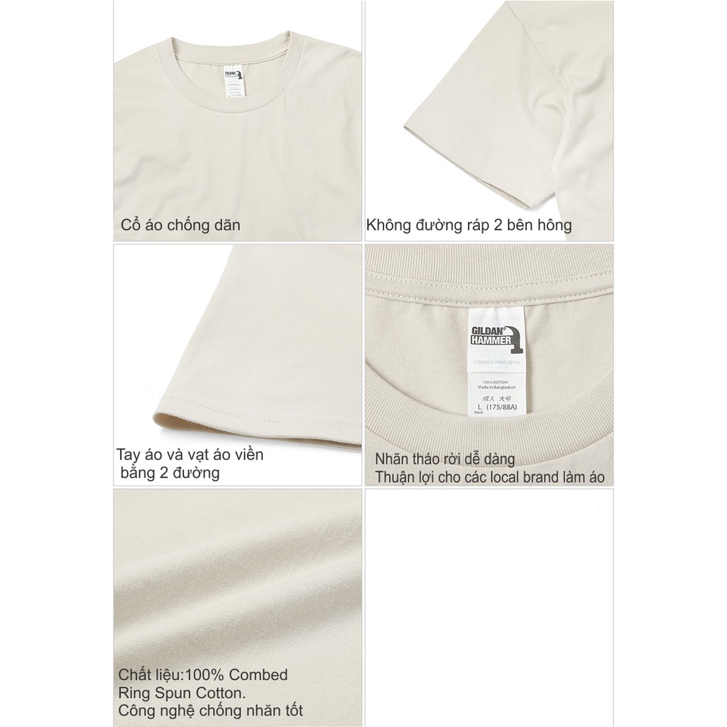 Áo thun Gildan Hammer  chuẩn chính hãng - 100% cotton