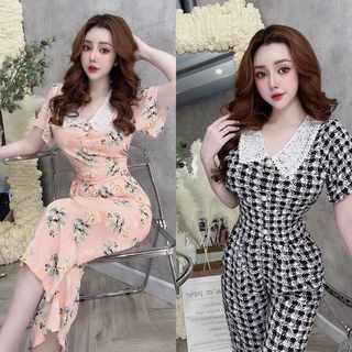 Set bộ mặc nhà, đồ bộ mặc nhà cổ ren xinh xắn, set bộ mặc nhà quần ống rộng