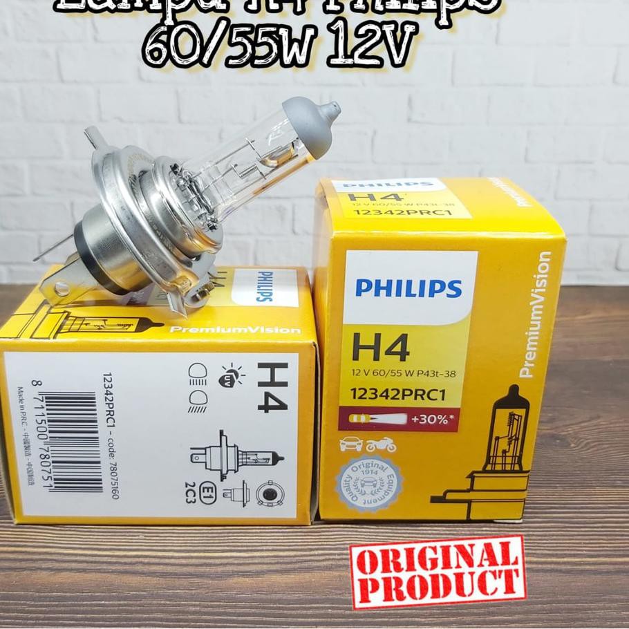 PHILIPS 1 Bóng Đèn Halogen H4 60 / 55w 12v