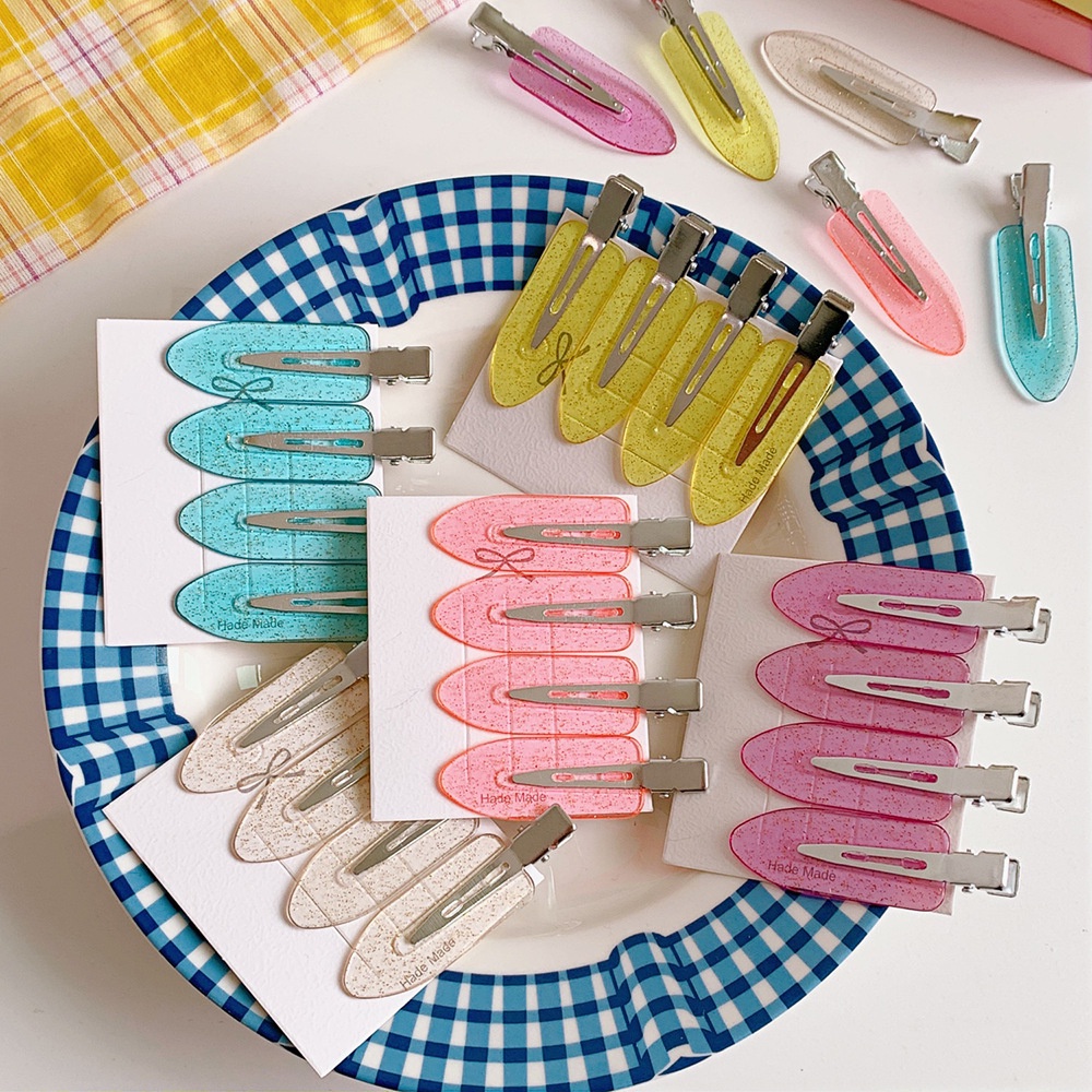 Set 10 kẹp tóc thiết kế đơn giản phong cách Hàn Quốc cho nữ