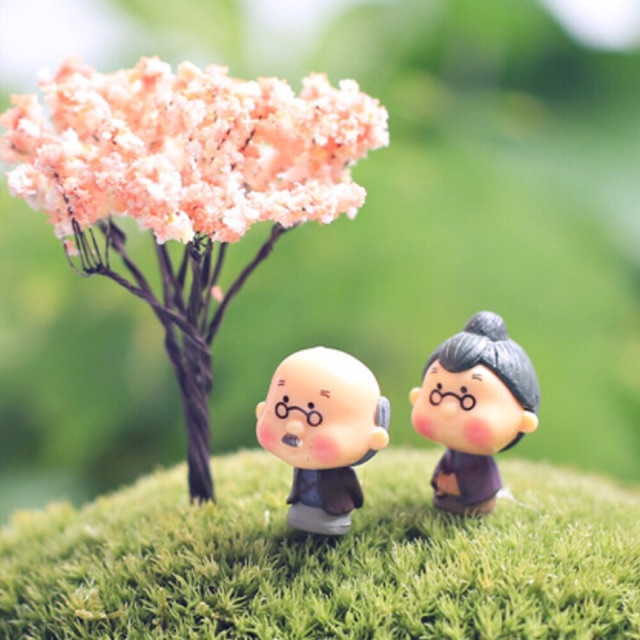 Set Ông Bà Già mini trang trí tiểu cảnh