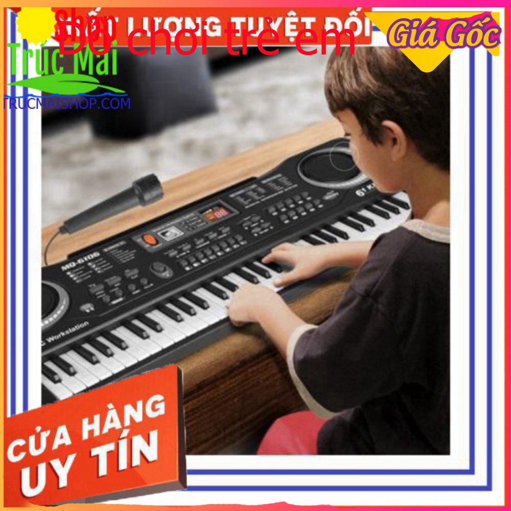 [Giá Xưởng] Đàn Piano Điện Tử 61 Phím Kèm mic Cho Bé,( quà tặng cho bé 2020 ) nhập lô 2