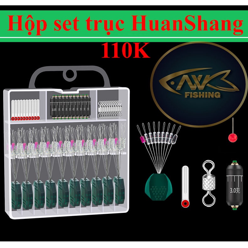Hộp Sét TRục Câu Đài Cao Cấp HUANSHENG Size 2.0-5.0