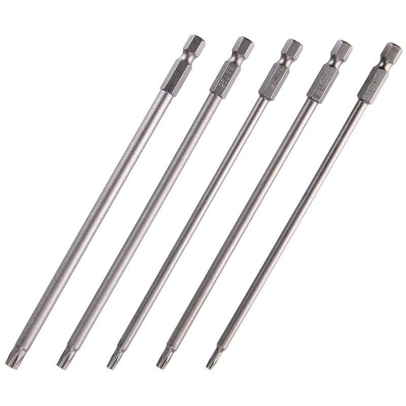 Bộ 5 cây tua vít Torx có nam châm 150mm 1/4 inch 6.35 mm