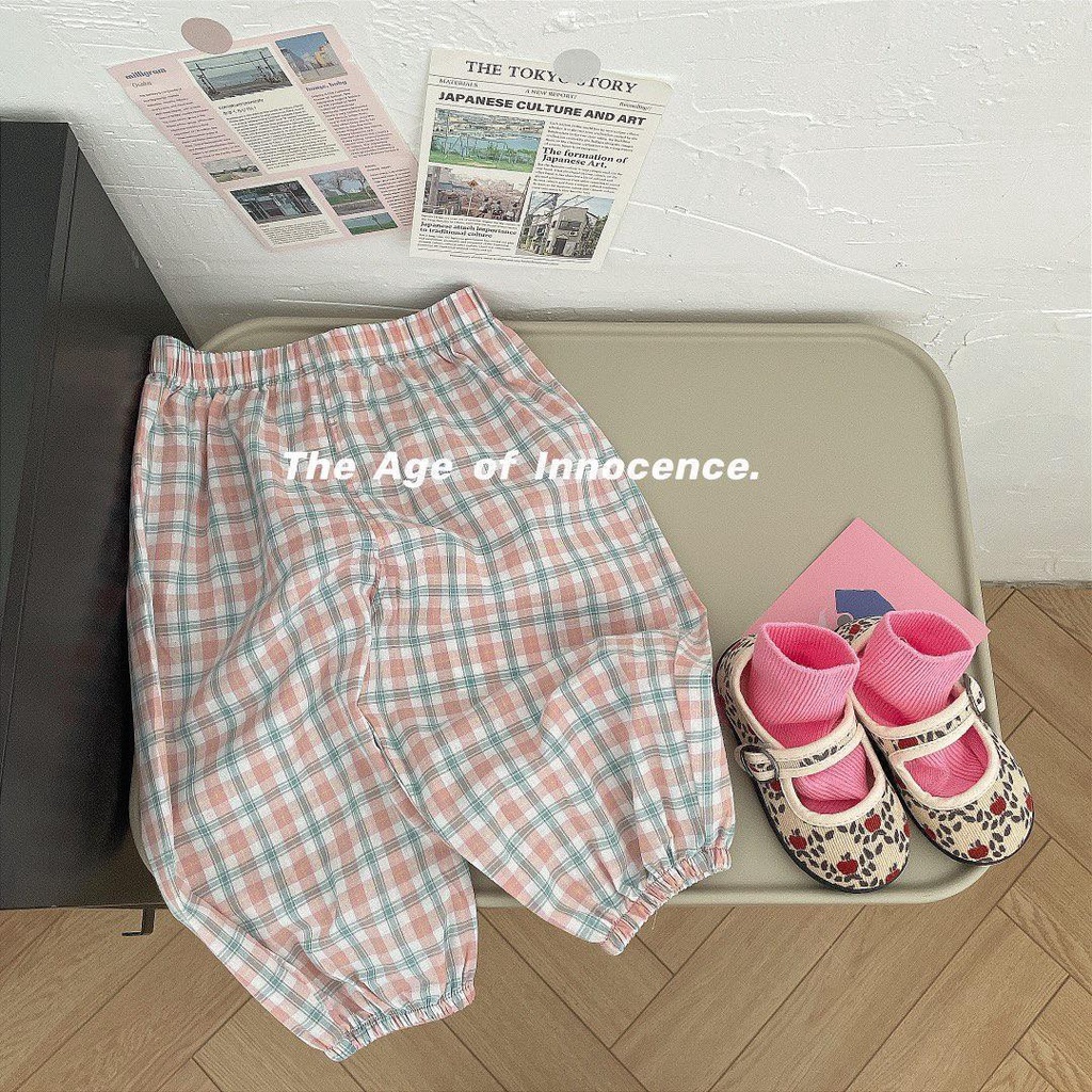 [Babycat] Hàng Có Sẵn Quần Cotton Dáng Rộng In Chấm Bi Phong Cách Nhật Hàn Thoải Mái Thời Trang Mùa Hè Thoải Mái Dành Cho Bé Gái