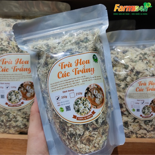 Trà Hoa Cúc Trắng  An thần, Ngủ Ngon, Ổn định huyết áp, Thanh Nhiệt, Giải Độc  I Farm24h
