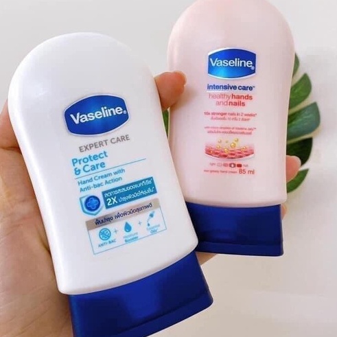 Kem dưỡng da tay và móng Vaseline Healthy Hands and Nails 85ml giúp da tay mịn màng, móng tay khỏe mạnh