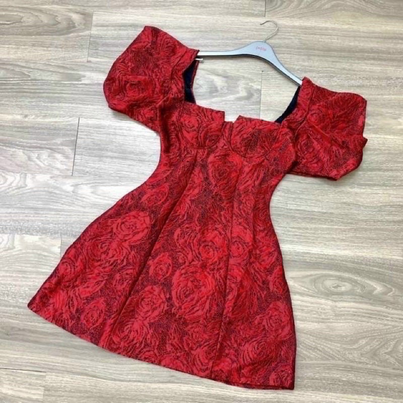 BIGSIZE Đầm gấm tay phồng 50-90kg