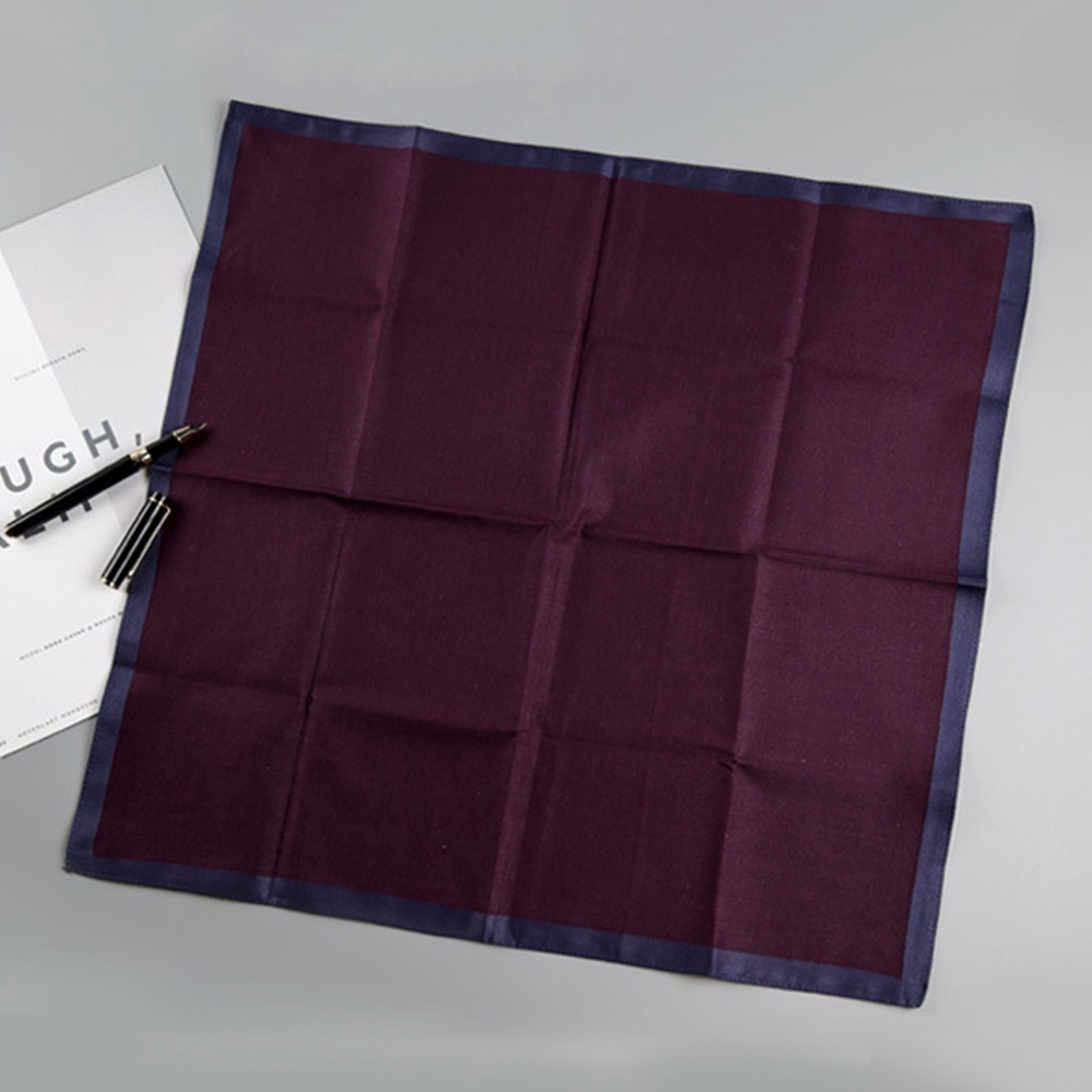 Khăn tay cotton vuông kẻ sọc cho nam