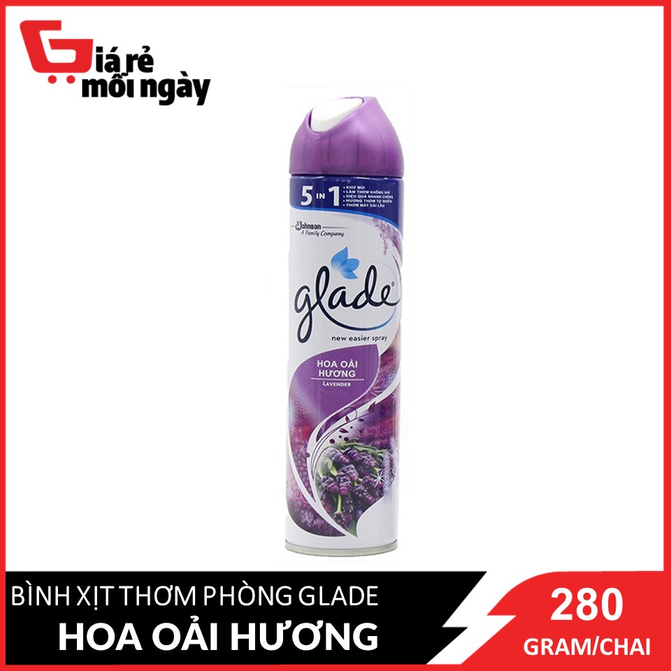 Bình Xịt Thơm Phòng Glade Nature Hương Lavender 280g