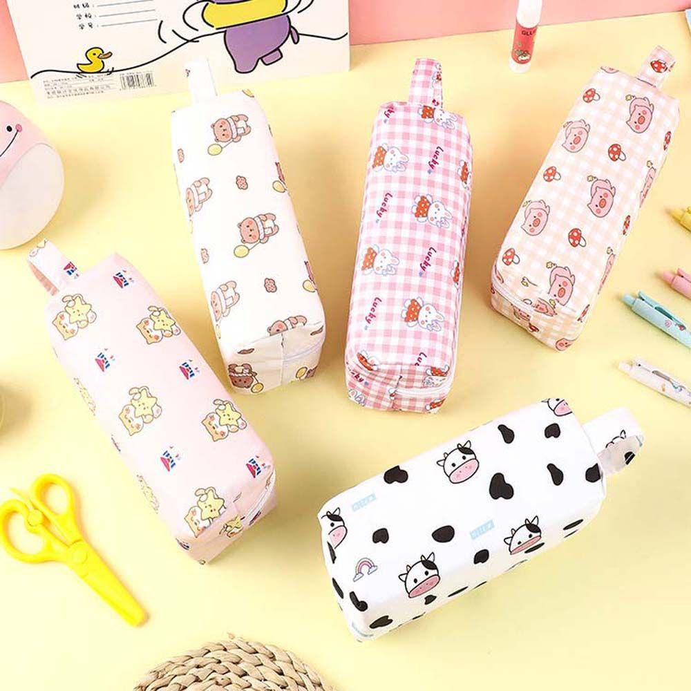 PEWANY Túi Đựng Bút Bằng Vải Canvas Dễ Thương Cho Học Sinh Ốp