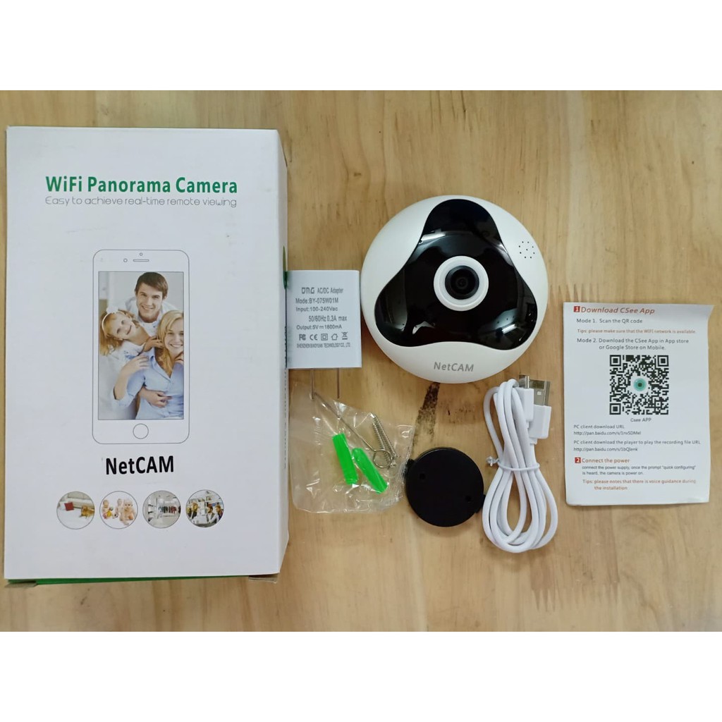 Camera IP wifi quay toàn cảnh 360 độ NetCAM Panorama VH01