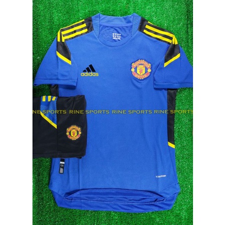 Bộ áo bóng đá MU ( Manchester United) tranning xanh F1 ( Super ) hàng thailand 2021-2022