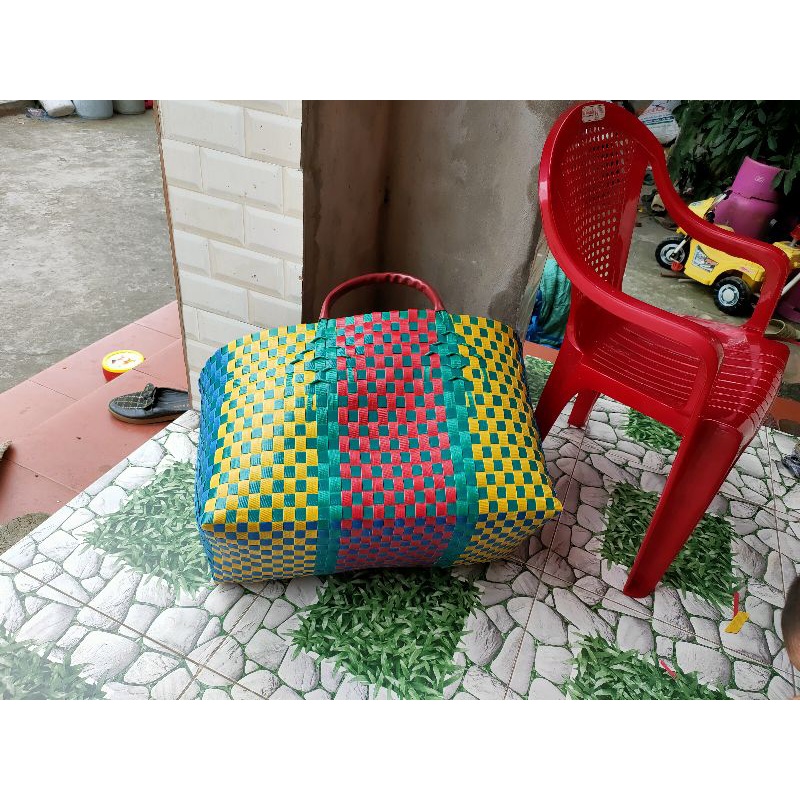 Làn đi chợ 15 dây đáy, giỏ nhựa đi chợ