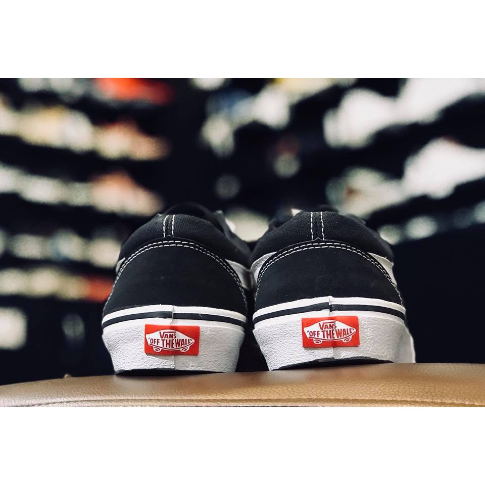 Giày V old skool mũi da lộn, giày thể thao đen kiểu dáng basic | BigBuy360 - bigbuy360.vn