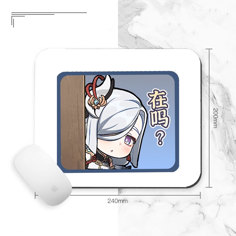 Miếng di chuột in hình GENSHIN IMPACT ver CHỮ NHẬT game anime chibi kê lót chuột chữ nhật