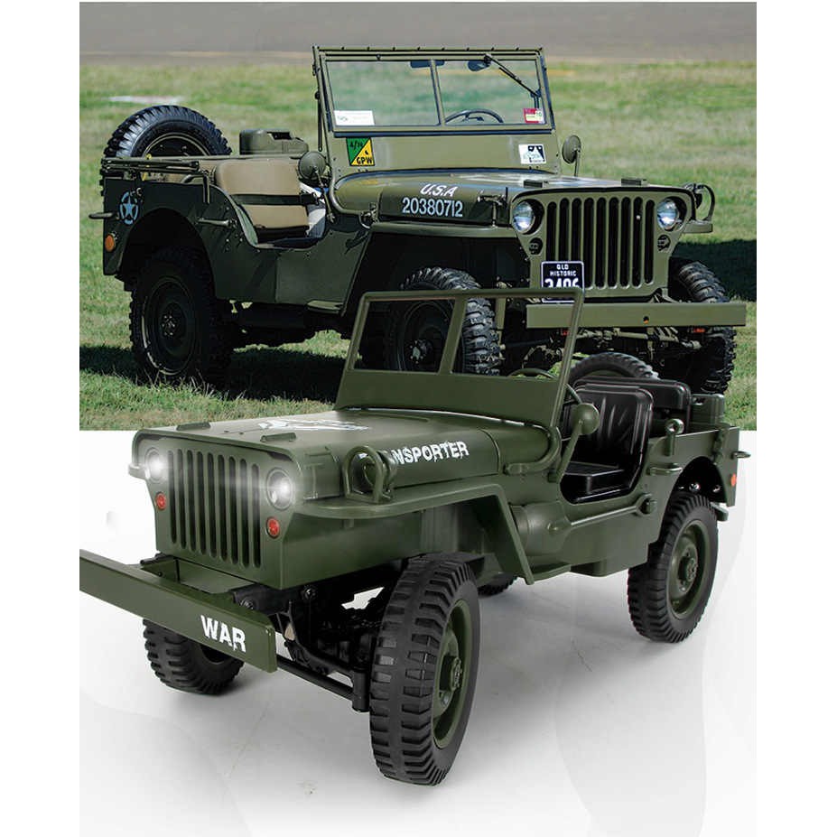 Xe jeep quân sự điều khiển JJRC Q65