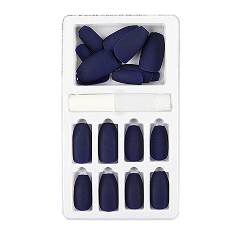 Bộ Móng Tay Giả Bằng Acrylic Đầy Màu Sắc Che Phủ Toàn Diện