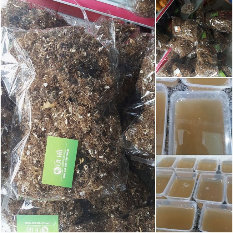 Rau Xu Xoa Khô Lý Sơn Bịch 100gr 100% Rong Tự Nhiên Giải Mát Mùa Hè - Út Hà Đặc Sản