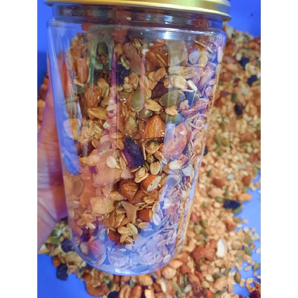 500gr Ngũ Cốc Granola ( Mix hạt , hoa quả sấy , Yến mạch , dừa khô...)