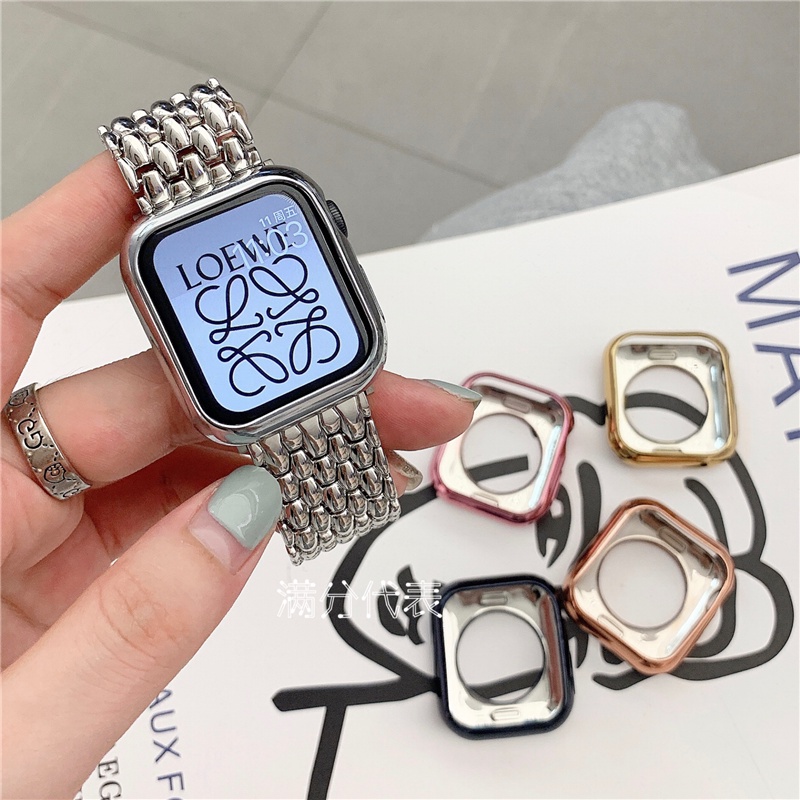 Ốp Tpu Mềm Chống Rơi Bảo Vệ Mặt Đồng Hồ Apple Iwatch 6 5 4 SE 3 2 1 38mm 40mm 42mm 44mm