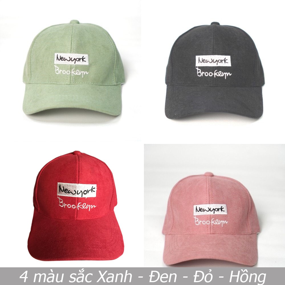 Mũ lưỡi trai ❤️ Nón kết nhung thêu chữ  phong cách Ulzzang form unisex nam nữ N1