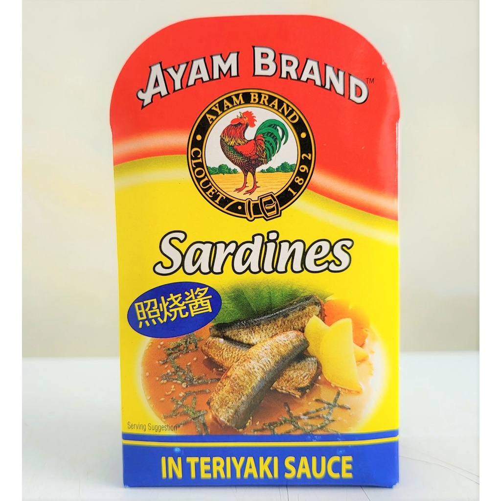[HỘP X-DƯƠNG VUÔNG 120g] CÁ TRÍCH XỐT TERIYAKI [Malaysia] AYAM Sardines in Teriyaki Sauce (halal)