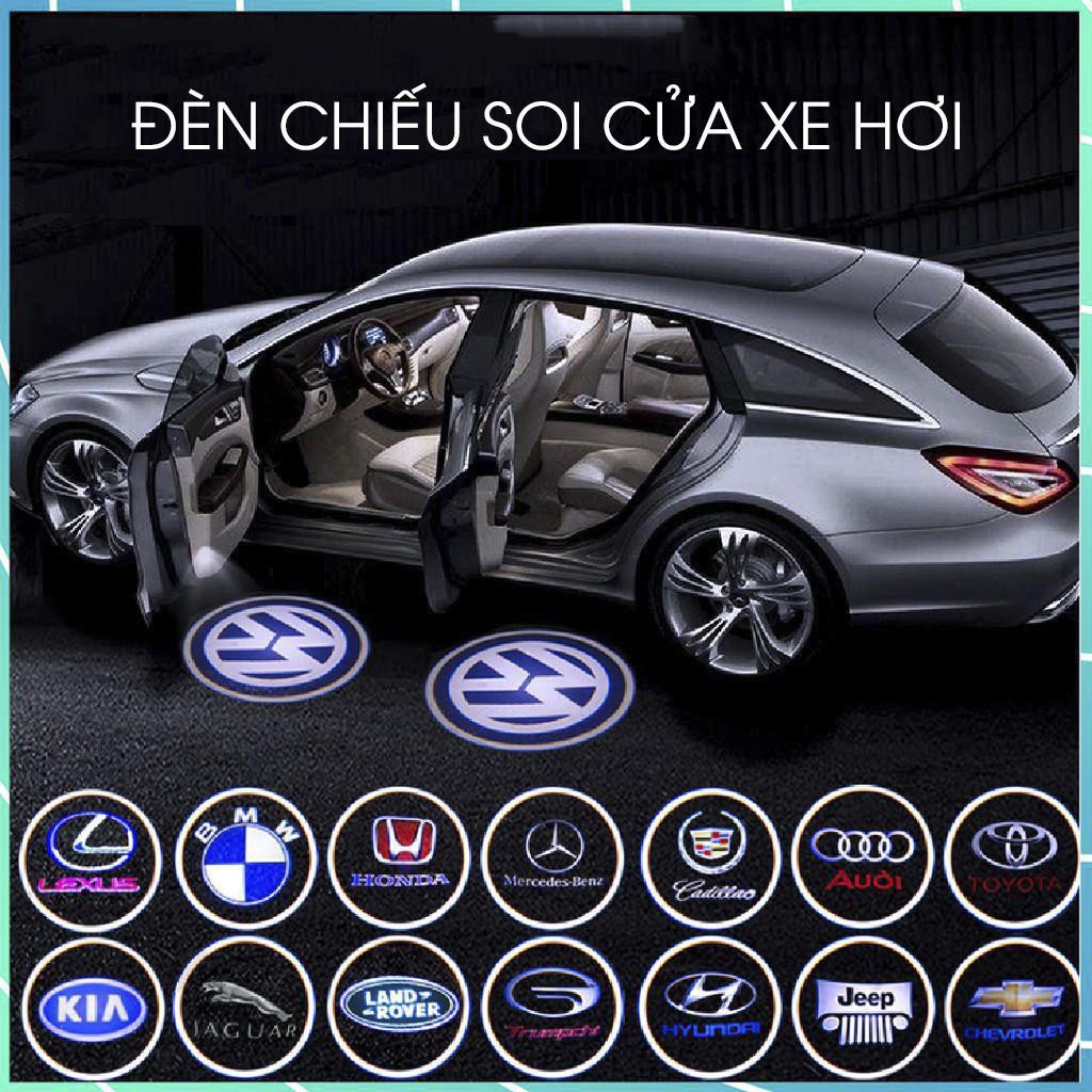 Đèn chiếu logo, máy chiếu thương hiệu cửa xe ô tô, xe hơi cho các hãng xe, đồ chơi ô tô (bộ 2 đèn) . .
