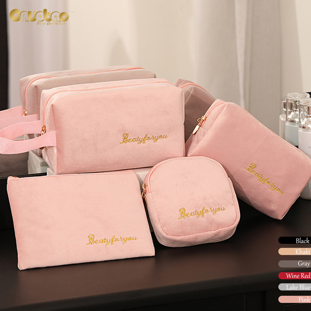 Set 4 túi đựng mỹ phẩm Onuobao chống thấm nước sức chứa lớn phong cách châu Âu cho nữ