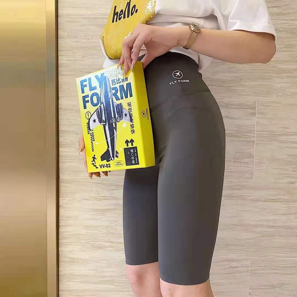 Quần Short Legging Thể Thao Lưng Cao Thời Trang Mùa Hè Cho Nữ