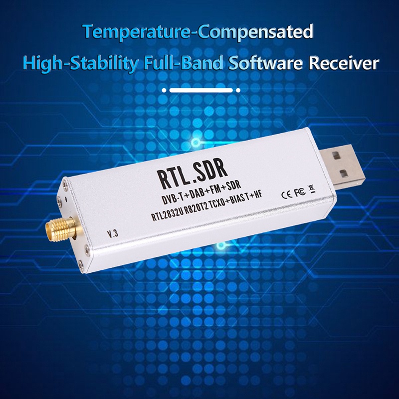 Thiết Bị Nhận Tín Hiệu Radio RTL-SDR Blog RTL SDR V3 RTL2832U 0.1MHz-1.7GHz TCXO SMA