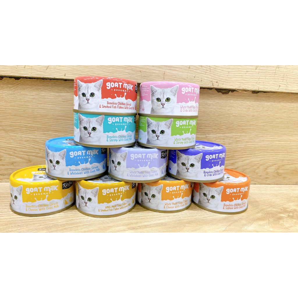 Pate sữa dê cho mèo Kit Cat Goat Milk Gourmet 70g