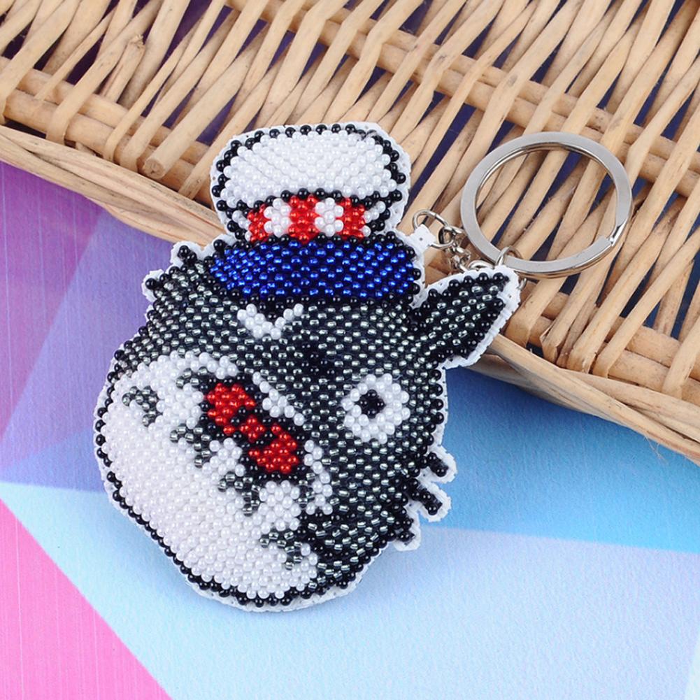 P00316404 - Móc khóa đính hạt tự làm hoạt hinh Totoro - móc khóa làm thủ công thoải sức sáng tạo