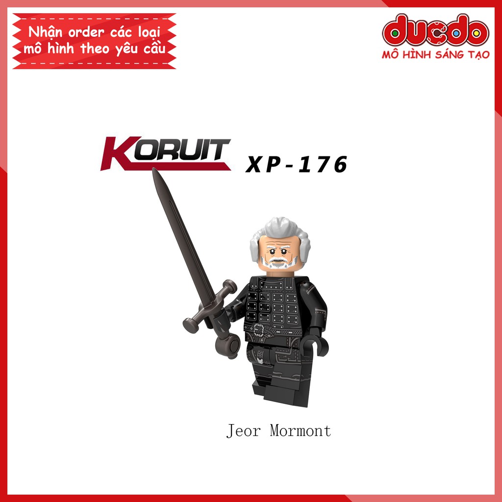 Minifigures lính trung cổ Trò chơi vương quyền - Đồ chơi Lắp ghép Xếp hình Mini Game of Thrones Koruit Mô hình KT1024