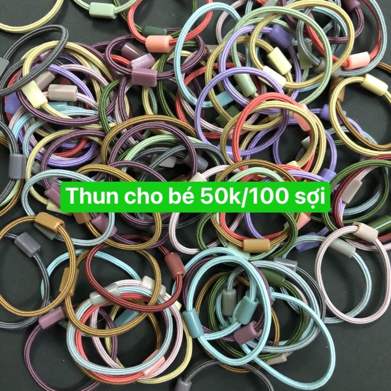 thun cột tóc cho bé 1 túi 10 sợi