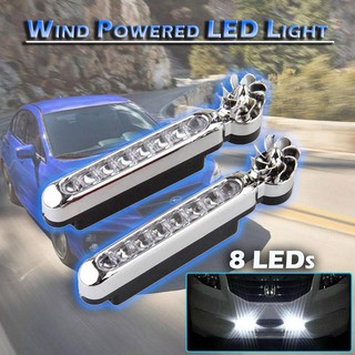 Combo 2 đèn led năng lượng gió trang trí ô tô cao cấp