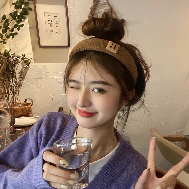 Băng Đô Cài Tóc Vải Nhung Màu Sắc Kẹo Ngọt Đơn Giản Phong Cách Hàn Quốc