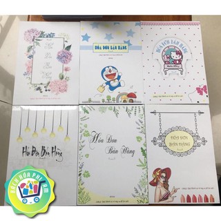 Hóa đơn bán hàng hoạt hình khổ A5 - 2 liên (50 tờ)