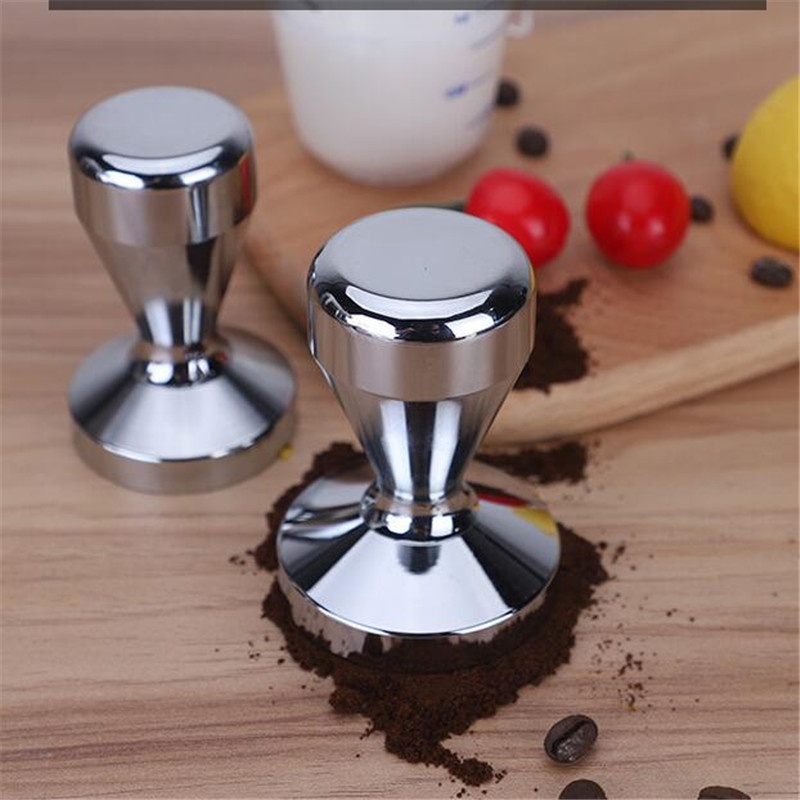 Coffee Bean Powder Press Cool Espresso Coffee Tamper Calibrated Automatic Stainless Steel Base Desktop Decoration Bar Coffee  House Decoration